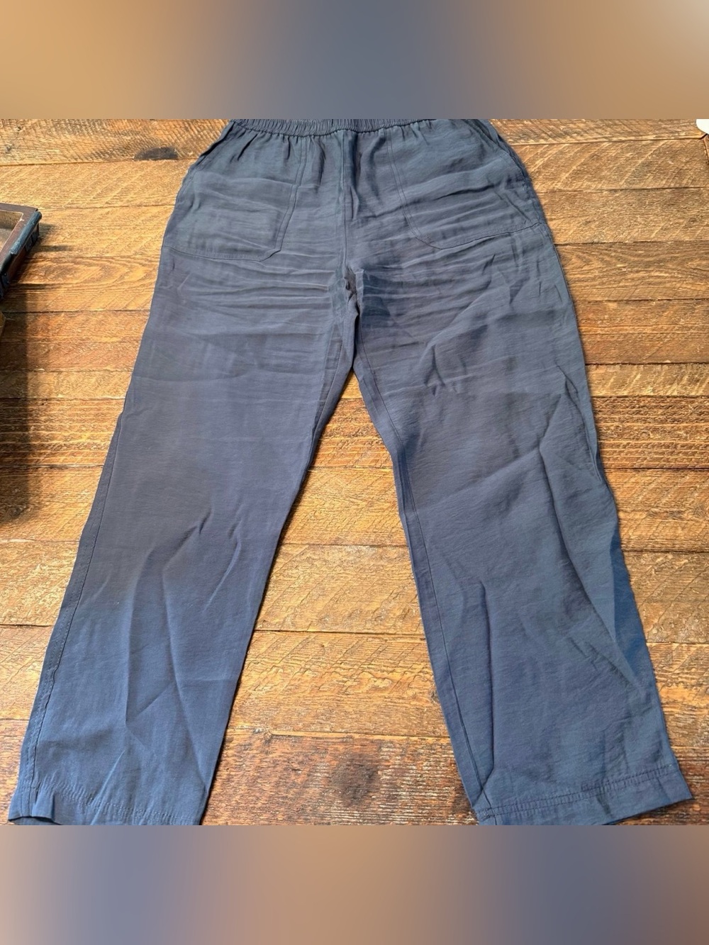 Women’s Zara Navy Elastic-Waist Lightweight Pants (Size XS)